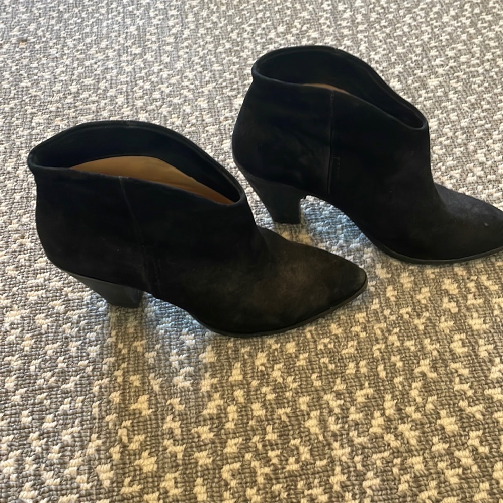 Suede booties size 9.5